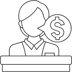 Bank Teller Icon
