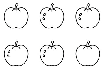 monkey apple line art jungle fruit animal drawing