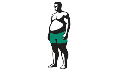 Dad Bod Style icon Vector Art
