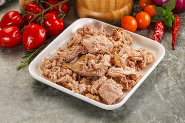 Canned tuna fish for salad