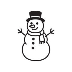 snowman with hat