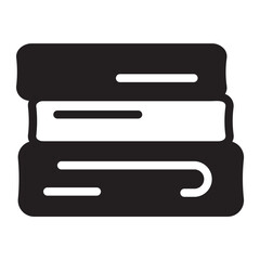 Fototapeta premium towel glyph icon