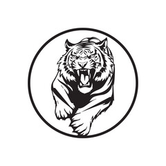tiger head silhouette