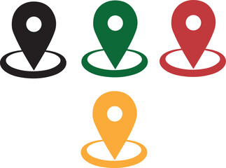 Map Pin Icon Simple GPS Location Marker for Navigation and Travel Apps