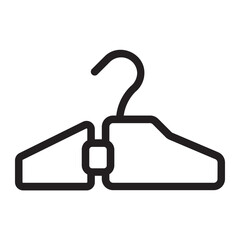 Fototapeta premium Clothes Hanger line icon