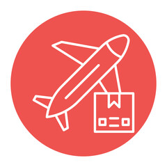 Worldwide Shipping Air Icon