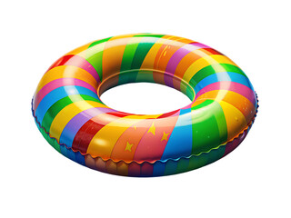 Rainbow Inflatable Pool Ring Float