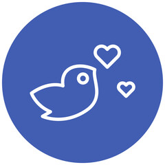 Dove with Heart Icon