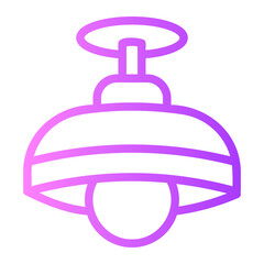 ceiling lamp gradient icon