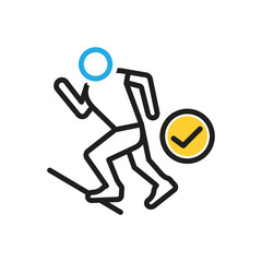 Multi color icon for  ready
