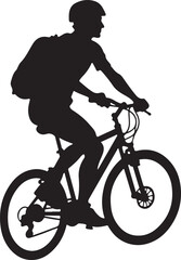 Obraz premium Cyclist Silhouette SVG Bundle | Bicycle Rider Vector Pack for Cricut & Laser Cutting