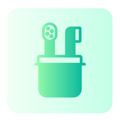 Fototapeta premium Toothbrush gradient icon