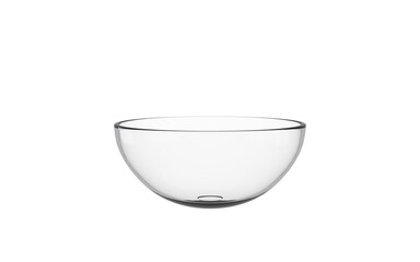 Glass bowl isolated on transparent background