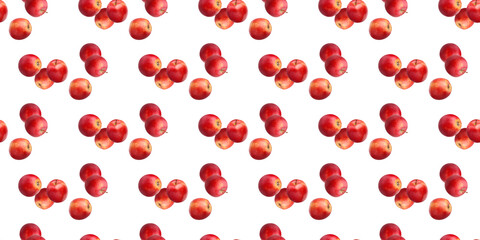 Red apple pattern forming seamless background design