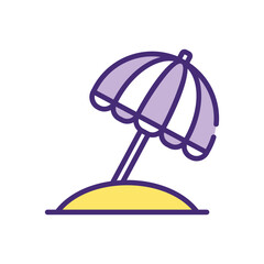 Umbrella  Icon vector stock illustration