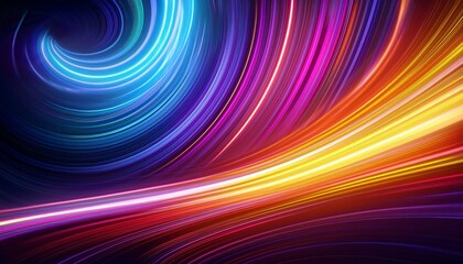 Obraz premium abstract colorful lights in motion, jazz rhythm inspired background, dynamic and lively