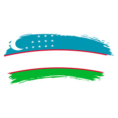 Uzbekistan Flag Brushstroke, National Symbolism and Cultural Identity