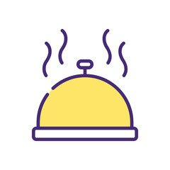 Food Tray Icon vector stock illustration