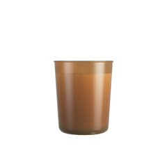 Scented candle isolated on transparent background