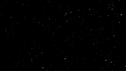 Snow on black background shot during a winter night with black backdrop. Flying dust particles on a black background.Vector illustration.