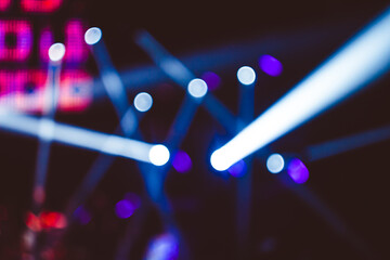 searchlights at a concert
