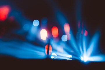 searchlights at a concert