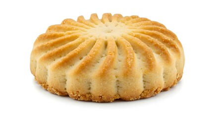 Afghan biscuit cookie white background
