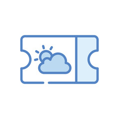 Ticket Icon vector stock illustration