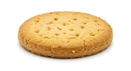 Digestive biscuit cookie white background