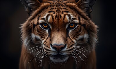 Fototapeta premium Close up of tiger's face.