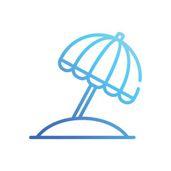 Umbrella  Icon vector stock illustration