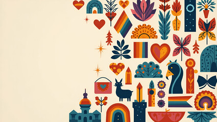 Elegant Pride Month Visuals: High-Resolution LGBTQ+ Symbols & Inclusive Motifs for Creative Inspiration - Premium Stock Imagery