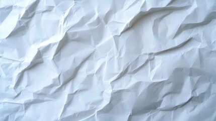 Obraz premium Crumpled white paper texture background