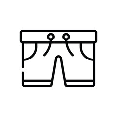 Swim Shorts Icon vector stock illustration