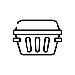 Ice Box Icon vector stock illustration