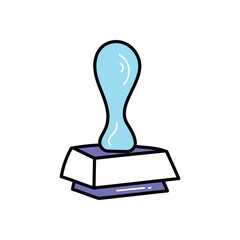 Stamp icon vector stock illustration