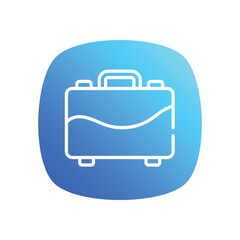 Suitcase  Icon vector stock illustration