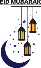 Eid al adha.Eid al fitr clipart design.