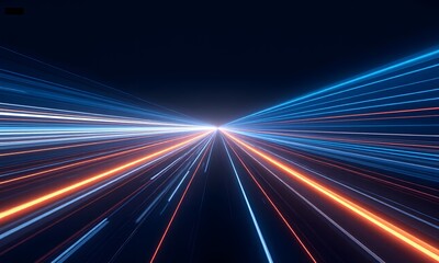 Fast forward speed lines in space.