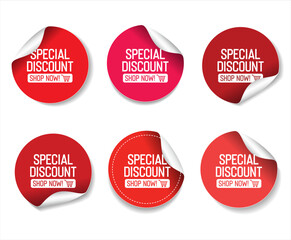 Special discount symbol advertising discounts symbol promotion collection for shopping marketing