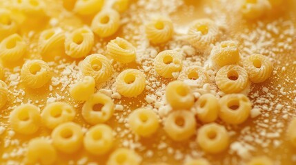 Closeup pasta preparation