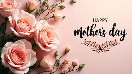 Elegant Mother's Day Quotes in Artistic Typography: Inspirational Photo Stock Image with Creative Layouts and Space for Digital Storytelling