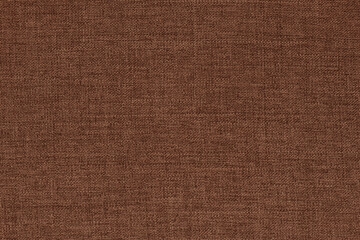 Dark brown linen fabric cloth texture background, seamless pattern of natural textile.