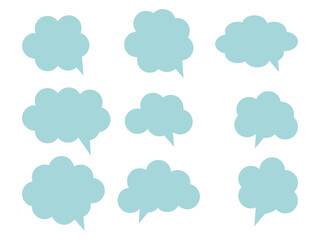 A set of blank templates for phrases and dialogues in the form of blueprints