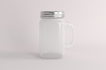 Mason Jar Drinking Mockup