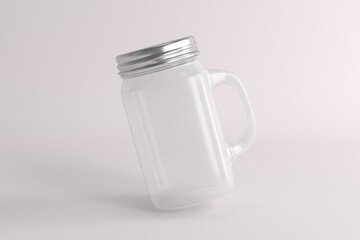 Mason Jar Drinking Mockup