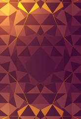 Obraz premium Elegant gold and black triangular geometric pattern background, wallpaper, triangle