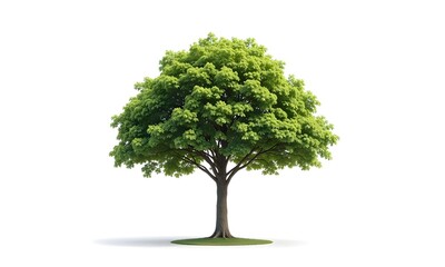 Image of green tree on white background.