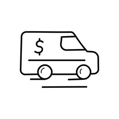 Encashment icon vector stock illustration