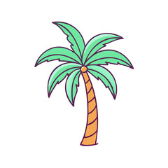 palm tree  icon, palm tree  vector illustration-simple illustration of palm tree , perfect for palm tree  logos and icons